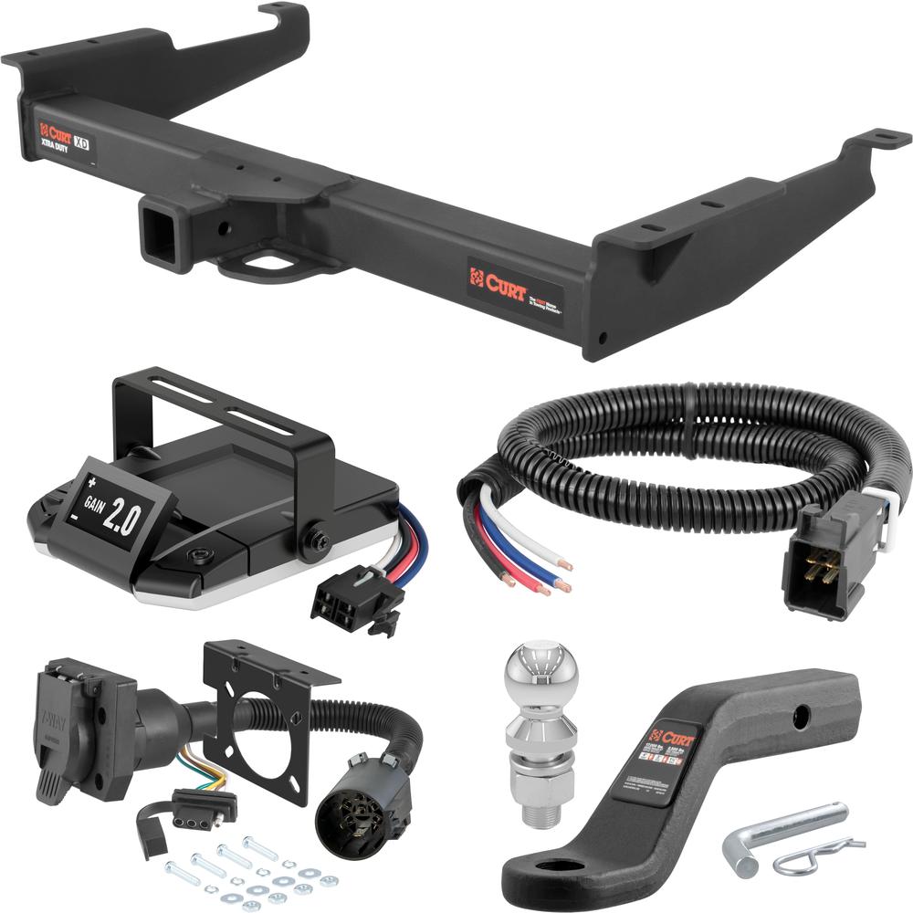 For 2003-2024 Chevy Express 2500 Tow Package Camp n' Field Trailer Hitch + Brake Controller Curt Assure 51160 Proportional Up To 4 Axles + 7 Way Trailer Wiring Plug & 2-5/16" ball 4 inch drop Fits Models w/ Existing USCAR 7-way Curt 15320 2 inch For 2003-2024 Chevy Express 2500 Tow Package Camp n' Field Trailer Hitch + Brake Controller Curt Assure 51160 Proportional Up To 4 Axles + 7 Way Trailer Wiring Plug & 2-5/16" ball 4 inch drop Fits Models w/ Existing USCAR 7-way Curt 15320 2 inch