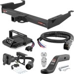 For 2003-2024 Chevy Express 2500 Tow Package Camp n' Field Trailer Hitch + Brake Controller Curt Assure 51160 Proportional Up To 4 Axles + 7 Way Trailer Wiring Plug & 2-5/16" ball 4 inch drop Fits Models w/ Existing USCAR 7-way Curt 15320 2 inch For 2003-2024 Chevy Express 2500 Tow Package Camp n' Field Trailer Hitch + Brake Controller Curt Assure 51160 Proportional Up To 4 Axles + 7 Way Trailer Wiring Plug & 2-5/16" ball 4 inch drop Fits Models w/ Existing USCAR 7-way Curt 15320 2 inch