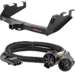 For 2007 GMC Sierra 1500 Classic Trailer Hitch + Wiring 4 Pin Fits All Models Curt 15323 55384 2 inch Tow Receiver