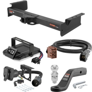 For 2003-2006 Cadillac Escalade ESV Tow Package Camp n' Field Trailer Hitch + Brake Controller Curt Assure 51160 Proportional Up To 4 Axles + 7 Way Trailer Wiring Plug & 2-5/16" ball 4 inch drop Fits All Models Curt 15324 2 inch Tow Receiver For 2003-2006 Cadillac Escalade ESV Tow Package Camp n' Field Trailer Hitch + Brake Controller Curt Assure 51160 Proportional Up To 4 Axles + 7 Way Trailer Wiring Plug & 2-5/16" ball 4 inch drop Fits All Models Curt 15324 2 inch Tow Receiver