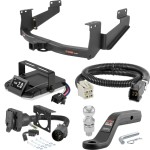 For 2014 Toyota Tundra Tow Package Camp n' Field Trailer Hitch + Brake Controller Curt Assure 51160 Proportional Up To 4 Axles + 7 Way Trailer Wiring Plug & 2-5/16" ball 4 inch drop Fits Models w/ USCAR 7-way Factory Connector Excluding factory r For 2014 Toyota Tundra Tow Package Camp n' Field Trailer Hitch + Brake Controller Curt Assure 51160 Proportional Up To 4 Axles + 7 Way Trailer Wiring Plug & 2-5/16" ball 4 inch drop Fits Models w/ USCAR 7-way Factory Connector Excluding factory r