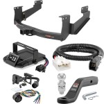 For 2015-2017 Toyota Tundra Tow Package Camp n' Field Trailer Hitch + Brake Controller Curt Assure 51160 Proportional Up To 4 Axles + 7 Way Trailer Wiring Plug & 2-5/16" ball 4 inch drop Except factory receiver Curt 15398 2 inch Tow Receiver For 2015-2017 Toyota Tundra Tow Package Camp n' Field Trailer Hitch + Brake Controller Curt Assure 51160 Proportional Up To 4 Axles + 7 Way Trailer Wiring Plug & 2-5/16" ball 4 inch drop Except factory receiver Curt 15398 2 inch Tow Receiver