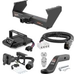For 2007-2009 Dodge Ram 3500 Tow Package Camp n' Field Trailer Hitch + Brake Controller Curt Assure 51160 Proportional Up To 4 Axles + 7 Way Trailer Wiring Plug & 2-5/16" ball 4 inch drop Fits Models w/ USCAR 7-way Factory Connector Cab & Cha For 2007-2009 Dodge Ram 3500 Tow Package Camp n' Field Trailer Hitch + Brake Controller Curt Assure 51160 Proportional Up To 4 Axles + 7 Way Trailer Wiring Plug & 2-5/16" ball 4 inch drop Fits Models w/ USCAR 7-way Factory Connector Cab & Cha