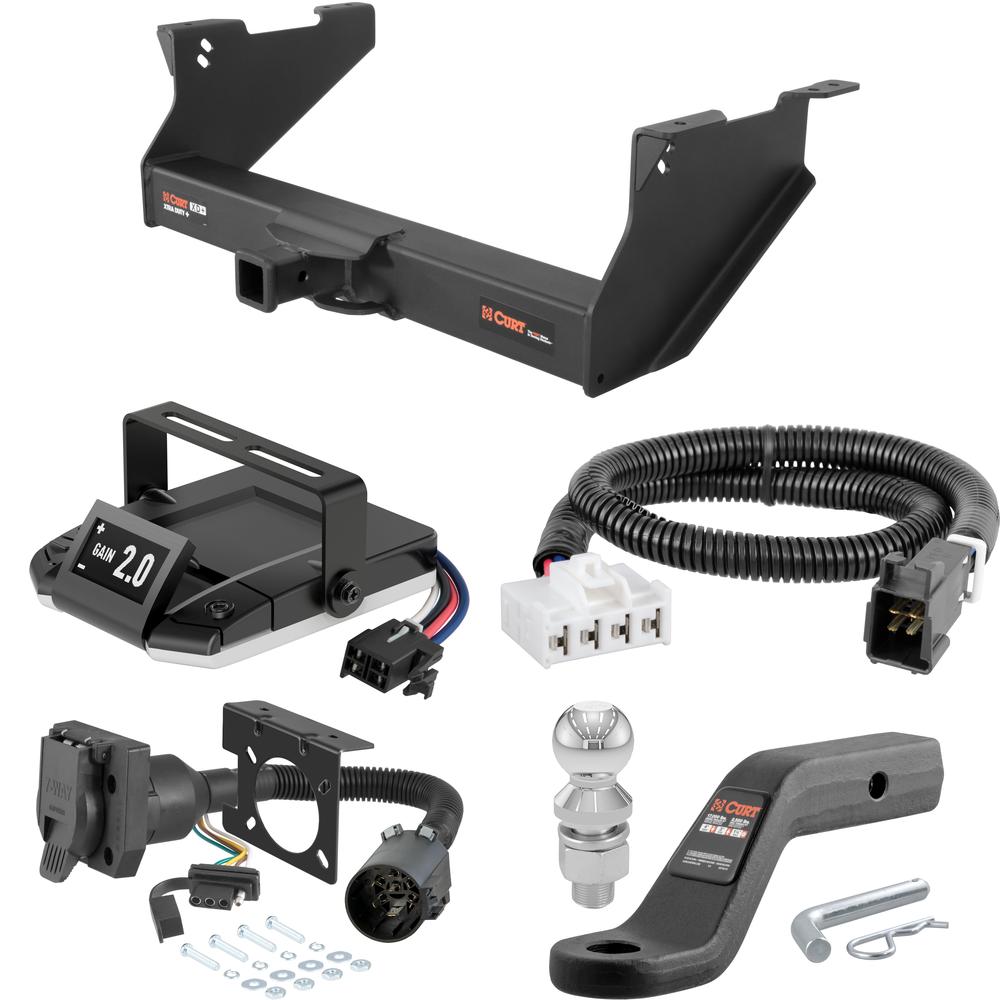 For 2004-2008 Dodge Ram 1500 Tow Package Camp n' Field Trailer Hitch + Brake Controller Curt Assure 51160 Proportional Up To 4 Axles + 7 Way Trailer Wiring Plug & 2-5/16" ball 4 inch drop Fits Models w/ Existing USCAR 7-way Curt 15409 2 inch Tow For 2004-2008 Dodge Ram 1500 Tow Package Camp n' Field Trailer Hitch + Brake Controller Curt Assure 51160 Proportional Up To 4 Axles + 7 Way Trailer Wiring Plug & 2-5/16" ball 4 inch drop Fits Models w/ Existing USCAR 7-way Curt 15409 2 inch Tow