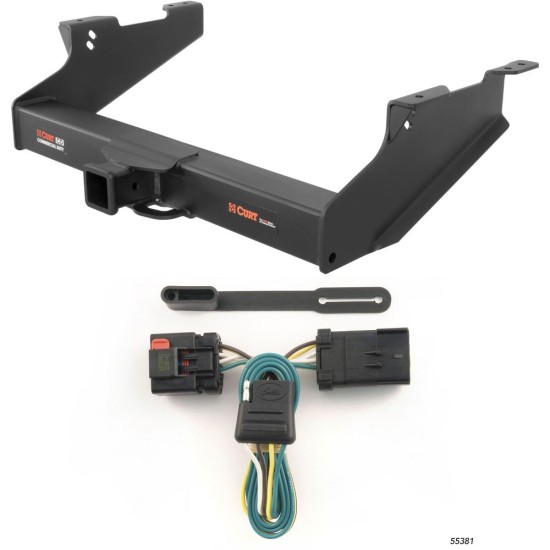 For 2004-2008 Dodge Ram 1500 Trailer Hitch + Wiring 4 Pin Fits Models w/ Tow Prep Package Excluding factory receiver Curt 15704 55381 2.5 in Tow Receiver For 2004-2008 Dodge Ram 1500 Trailer Hitch + Wiring 4 Pin Fits Models w/ Tow Prep Package Excluding factory receiver Curt 15704 55381 2.5 in Tow Receiver