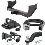 For 2016-2024 Ram 2500 Tow Package Camp n' Field Trailer Hitch + Brake Controller Curt Assure 51160 Proportional Up To 4 Axles + 7 Way Trailer Wiring Plug & 2-5/16" ball 4 inch drop Fits 6' bed w/ USCAR 7-way Factory Connector Curt 15801 2.5 in T For 2016-2024 Ram 2500 Tow Package Camp n' Field Trailer Hitch + Brake Controller Curt Assure 51160 Proportional Up To 4 Axles + 7 Way Trailer Wiring Plug & 2-5/16" ball 4 inch drop Fits 6' bed w/ USCAR 7-way Factory Connector Curt 15801 2.5 in T