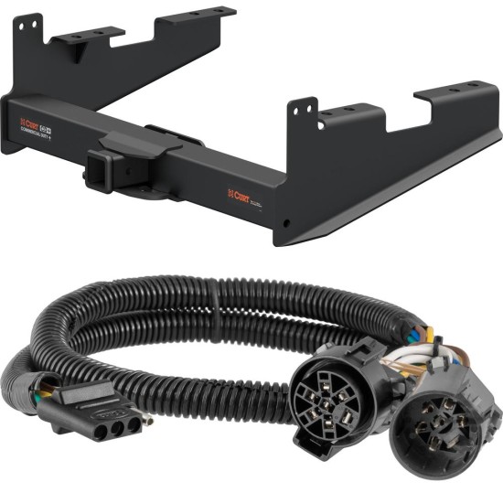 For 2017-2024 Ford F250 Super Duty Trailer Hitch + Wiring 4 Pin Fits Models w/ Existing USCAR 7-way Curt 15802 55384 2.5 in Tow Receiver For 2017-2024 Ford F250 Super Duty Trailer Hitch + Wiring 4 Pin Fits Models w/ Existing USCAR 7-way Curt 15802 55384 2.5 in Tow Receiver