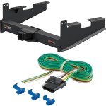 For 2017-2024 Ford F250 Super Duty Trailer Hitch + Wiring 4 Pin Fits w/o Factory 7-Way Curt 15802 58044 2.5 in Tow Receiver For 2017-2024 Ford F250 Super Duty Trailer Hitch + Wiring 4 Pin Fits w/o Factory 7-Way Curt 15802 58044 2.5 in Tow Receiver