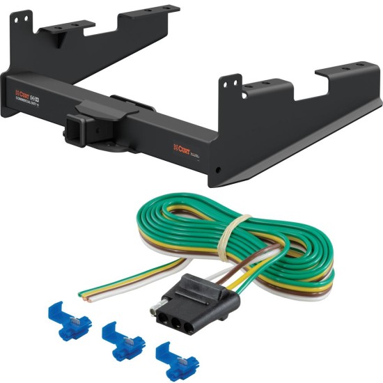 For 2017-2024 Ford F250 Super Duty Trailer Hitch + Wiring 4 Pin Fits w/o Factory 7-Way Curt 15802 58044 2.5 in Tow Receiver For 2017-2024 Ford F250 Super Duty Trailer Hitch + Wiring 4 Pin Fits w/o Factory 7-Way Curt 15802 58044 2.5 in Tow Receiver