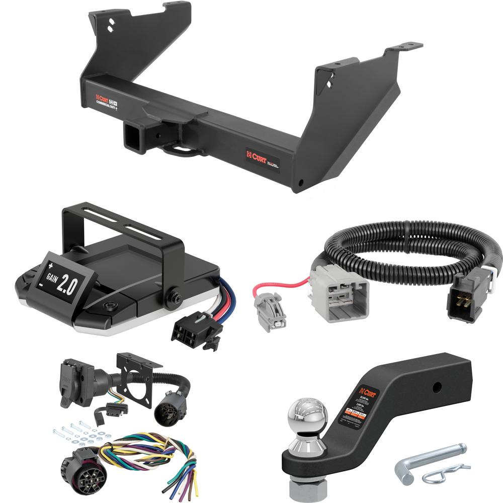 For 2013-2014 Ram 2500 Tow Package Camp n' Field Trailer Hitch + Brake Controller Curt Assure 51160 Proportional Up To 4 Axles + 7 Way Trailer Wiring Plug & 2-5/16" ball 4 inch drop Fits All Models Curt 15809 2.5 in Tow Receiver For 2013-2014 Ram 2500 Tow Package Camp n' Field Trailer Hitch + Brake Controller Curt Assure 51160 Proportional Up To 4 Axles + 7 Way Trailer Wiring Plug & 2-5/16" ball 4 inch drop Fits All Models Curt 15809 2.5 in Tow Receiver