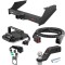 For 1999-2001 Ford F250 Super Duty Tow Package Camp n' Field Trailer Hitch + Brake Controller Curt Assure 51160 Proportional Up To 4 Axles + 7 Way Trailer Wiring Plug & 2-5/16" ball 4 inch drop Fits w/ Factory 4-Flat Curt 15810 2.5 in Tow Receive