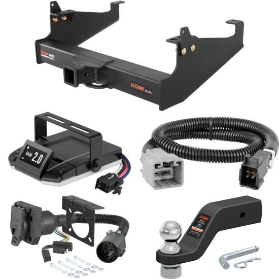 For 2005-2007 Ford F650 Tow Package Camp n' Field Trailer Hitch + Brake Controller Curt Assure 51160 Proportional Up To 4 Axles + 7 Way Trailer Wiring Plug & 2-5/16" ball 4 inch drop Fits Models w/ Existing USCAR 7-way Curt 15845 2.5 in Tow Recei For 2005-2007 Ford F650 Tow Package Camp n' Field Trailer Hitch + Brake Controller Curt Assure 51160 Proportional Up To 4 Axles + 7 Way Trailer Wiring Plug & 2-5/16" ball 4 inch drop Fits Models w/ Existing USCAR 7-way Curt 15845 2.5 in Tow Recei