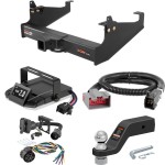 For 2008-2016 Ford F350 Super Duty Tow Package Camp n' Field Trailer Hitch + Brake Controller Curt Assure 51160 Proportional Up To 4 Axles + 7 Way Trailer Wiring Plug & 2-5/16" ball 4 inch drop Fits Cab & Chassis w/ 34" Frame Curt 15845 For 2008-2016 Ford F350 Super Duty Tow Package Camp n' Field Trailer Hitch + Brake Controller Curt Assure 51160 Proportional Up To 4 Axles + 7 Way Trailer Wiring Plug & 2-5/16" ball 4 inch drop Fits Cab & Chassis w/ 34" Frame Curt 15845