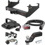 For 2017-2024 Ford F650 Tow Package Camp n' Field Trailer Hitch + Brake Controller Curt Assure 51160 Proportional Up To 4 Axles + 7 Way Trailer Wiring Plug & 2-5/16" ball 4 inch drop Fits All Models Curt 15845 2.5 in Tow Receiver For 2017-2024 Ford F650 Tow Package Camp n' Field Trailer Hitch + Brake Controller Curt Assure 51160 Proportional Up To 4 Axles + 7 Way Trailer Wiring Plug & 2-5/16" ball 4 inch drop Fits All Models Curt 15845 2.5 in Tow Receiver