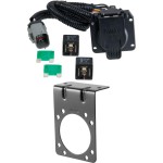 For 1999-2001 Ford F250 Super Duty Trailer Wiring 7 Way Trailer Wiring Plug w/ Bracket Fits Models w/ Factory 4-Flat Curt 55243 For 1999-2001 Ford F250 Super Duty Trailer Wiring 7 Way Trailer Wiring Plug w/ Bracket Fits Models w/ Factory 4-Flat Curt 55243