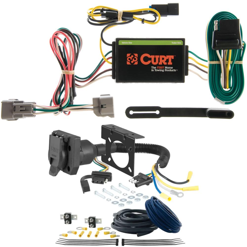 For 1995-1998 Jeep Grand Cherokee Trailer Wiring 7 Way Trailer Wiring Plug w/ Bracket Fits All Models Curt For 1995-1998 Jeep Grand Cherokee Trailer Wiring 7 Way Trailer Wiring Plug w/ Bracket Fits All Models Curt