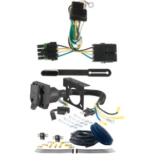 For 1992-1999 Chevy Suburban Trailer Wiring 7 Way Trailer Wiring Plug w/ Bracket Fits All Models Curt