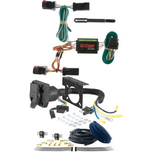 For 1998-2003 Dodge Durango Trailer Wiring 7 Way Trailer Wiring Plug w/ Bracket Fits All Models Curt