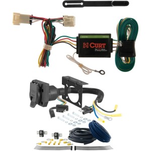 For 1997-2005 Chevy Venture Trailer Wiring 7 Way Trailer Wiring Plug w/ Bracket Fits All Models Curt