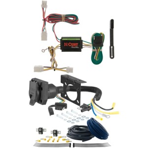For 1997-2003 INFINITI QX4 Trailer Wiring 7 Way Trailer Wiring Plug w/ Bracket Fits All Models Curt