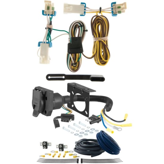 For 2001-2005 Pontiac Aztek Trailer Wiring 7 Way Trailer Wiring Plug w/ Bracket Fits All Models Curt For 2001-2005 Pontiac Aztek Trailer Wiring 7 Way Trailer Wiring Plug w/ Bracket Fits All Models Curt