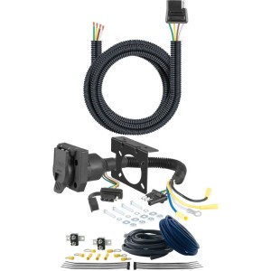 For 1995-2001 GMC Jimmy Trailer Wiring 7 Way Trailer Wiring Plug w/ Bracket Fits All Models Curt