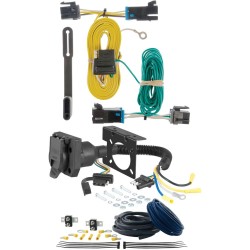 For 2003-2024 Chevy Express 3500 Trailer Wiring 7 Way Trailer Wiring Plug w/ Bracket Fits All Models Curt