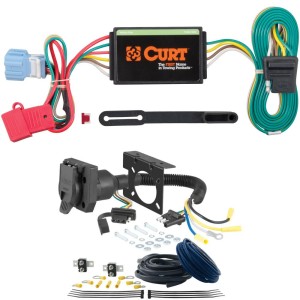 For 2007-2009 Acura RDX Trailer Wiring 7 Way Trailer Wiring Plug w/ Bracket Fits All Models Curt