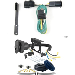 For 2007 Lincoln Mark LT Trailer Wiring 7 Way Trailer Wiring Plug w/ Bracket Fits Models w/o Factory Connector Curt