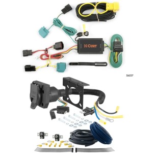 For 2009 Dodge Journey Trailer Wiring 7 Way Trailer Wiring Plug w/ Bracket Fits All Models Curt