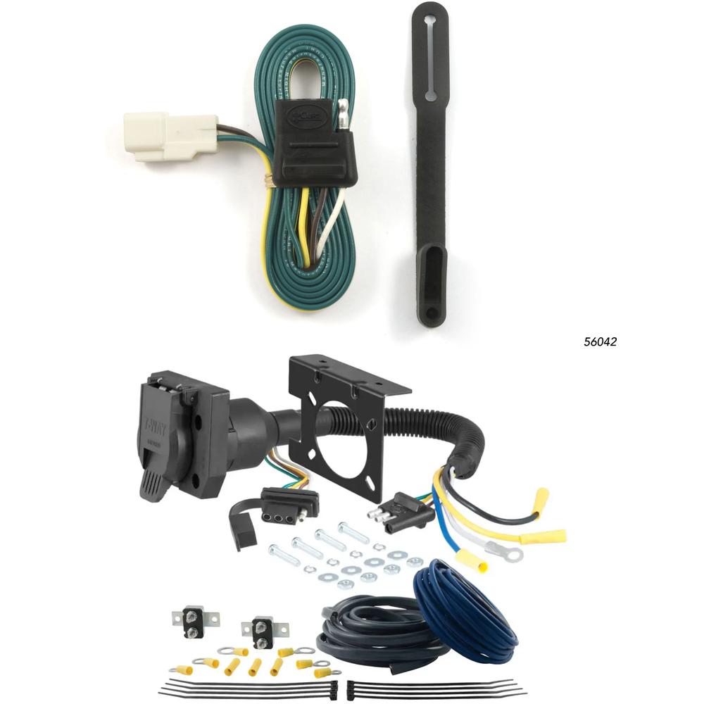 For 2014-2019 Toyota Highlander Trailer Wiring 7 Way Trailer Wiring Plug w/ Bracket Fits Models w/ Factory Tow Package Curt For 2014-2019 Toyota Highlander Trailer Wiring 7 Way Trailer Wiring Plug w/ Bracket Fits Models w/ Factory Tow Package Curt