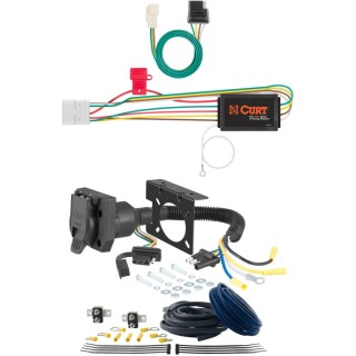 For 2014-2019 Toyota Highlander Trailer Wiring 7 Way Trailer Wiring Plug w/ Bracket Fits All Models Curt