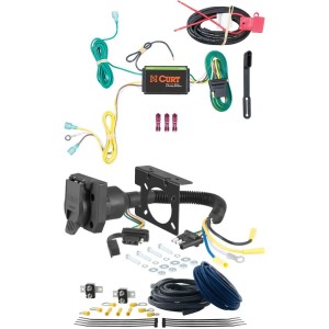 For 2015-2019 Lincoln MKC Trailer Wiring 7 Way Trailer Wiring Plug w/ Bracket Fits All Models Curt