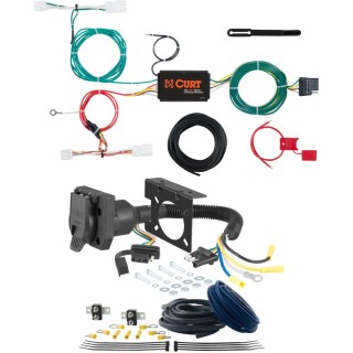 For 2018-2021 Lexus NX300 Trailer Wiring 7 Way Trailer Wiring Plug w/ Bracket Fits All Models Curt