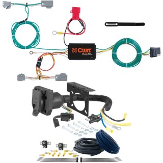 For 2021-2024 Volvo XC90 Trailer Wiring 7 Way Trailer Wiring Plug w/ Bracket Fits All Models Curt For 2021-2024 Volvo XC90 Trailer Wiring 7 Way Trailer Wiring Plug w/ Bracket Fits All Models Curt