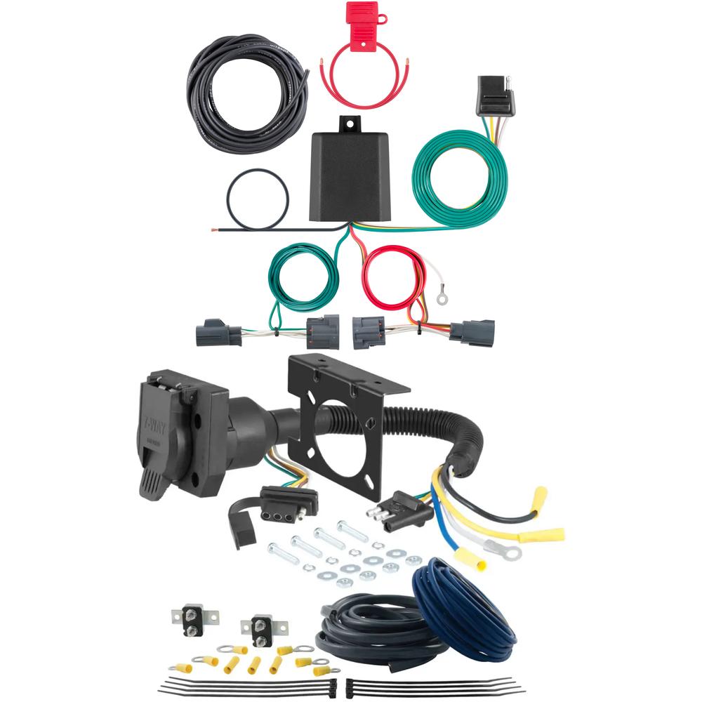 For 2008-2012 Jeep Liberty Trailer Wiring 7 Way Trailer Wiring Plug w/ Bracket Fits All Models Curt For 2008-2012 Jeep Liberty Trailer Wiring 7 Way Trailer Wiring Plug w/ Bracket Fits All Models Curt