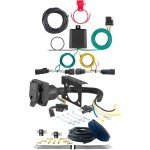 For 2012-2020 Ford Flex Trailer Wiring 7 Way Trailer Wiring Plug w/ Bracket Fits All Models Curt