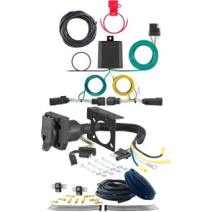 For 2012-2020 Ford Flex Trailer Wiring 7 Way Trailer Wiring Plug w/ Bracket Fits All Models Curt