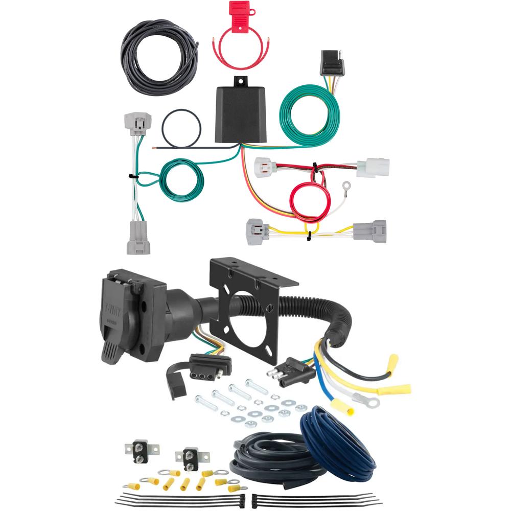 For 2016-2023 Toyota Tacoma Trailer Wiring 7 Way Trailer Wiring Plug w/ Bracket Fits All Models Curt For 2016-2023 Toyota Tacoma Trailer Wiring 7 Way Trailer Wiring Plug w/ Bracket Fits All Models Curt