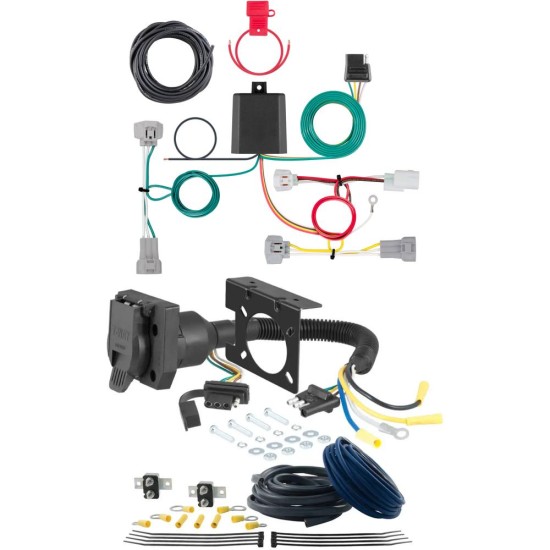 For 2016-2023 Toyota Tacoma Trailer Wiring 7 Way Trailer Wiring Plug w/ Bracket Fits All Models Curt For 2016-2023 Toyota Tacoma Trailer Wiring 7 Way Trailer Wiring Plug w/ Bracket Fits All Models Curt