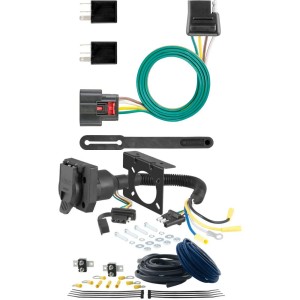 For 2018-2024 GMC Terrain Trailer Wiring 7 Way Trailer Wiring Plug w/ Bracket Fits Models w/ factory 7-Way Curt