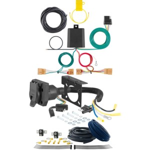 For 2020 VW Atlas Trailer Wiring 7 Way Trailer Wiring Plug w/ Bracket Fits All Models Curt