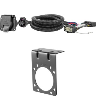 For 2015-2020 Ford F150 Trailer Wiring 7 Way Trailer Wiring Plug w/ Bracket Fits All Models Curt For 2015-2020 Ford F150 Trailer Wiring 7 Way Trailer Wiring Plug w/ Bracket Fits All Models Curt