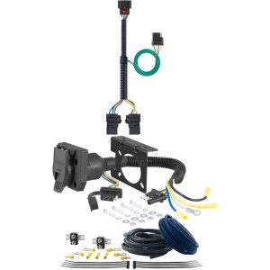 For 2018-2024 GMC Terrain Trailer Wiring 7 Way Trailer Wiring Plug w/ Bracket Fits All Models Curt