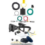 For 2020-2024 Lincoln Aviator Trailer Wiring 7 Way Trailer Wiring Plug w/ Bracket Fits All Models Curt