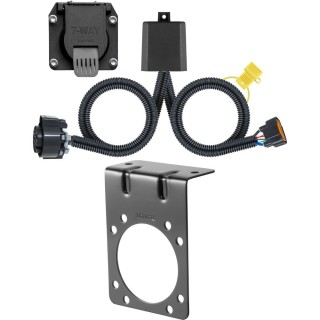 For 2023 Hyundai Santa Fe Trailer Wiring 7 Way Trailer Wiring Plug w/ Bracket Fits All Models Curt For 2023 Hyundai Santa Fe Trailer Wiring 7 Way Trailer Wiring Plug w/ Bracket Fits All Models Curt