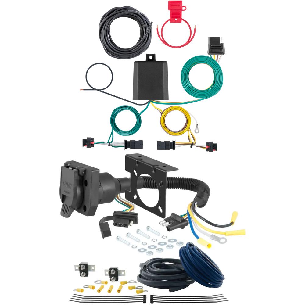 For 2022-2024 Jeep Compass Trailer Wiring 7 Way Trailer Wiring Plug w/ Bracket Fits All Models Curt For 2022-2024 Jeep Compass Trailer Wiring 7 Way Trailer Wiring Plug w/ Bracket Fits All Models Curt
