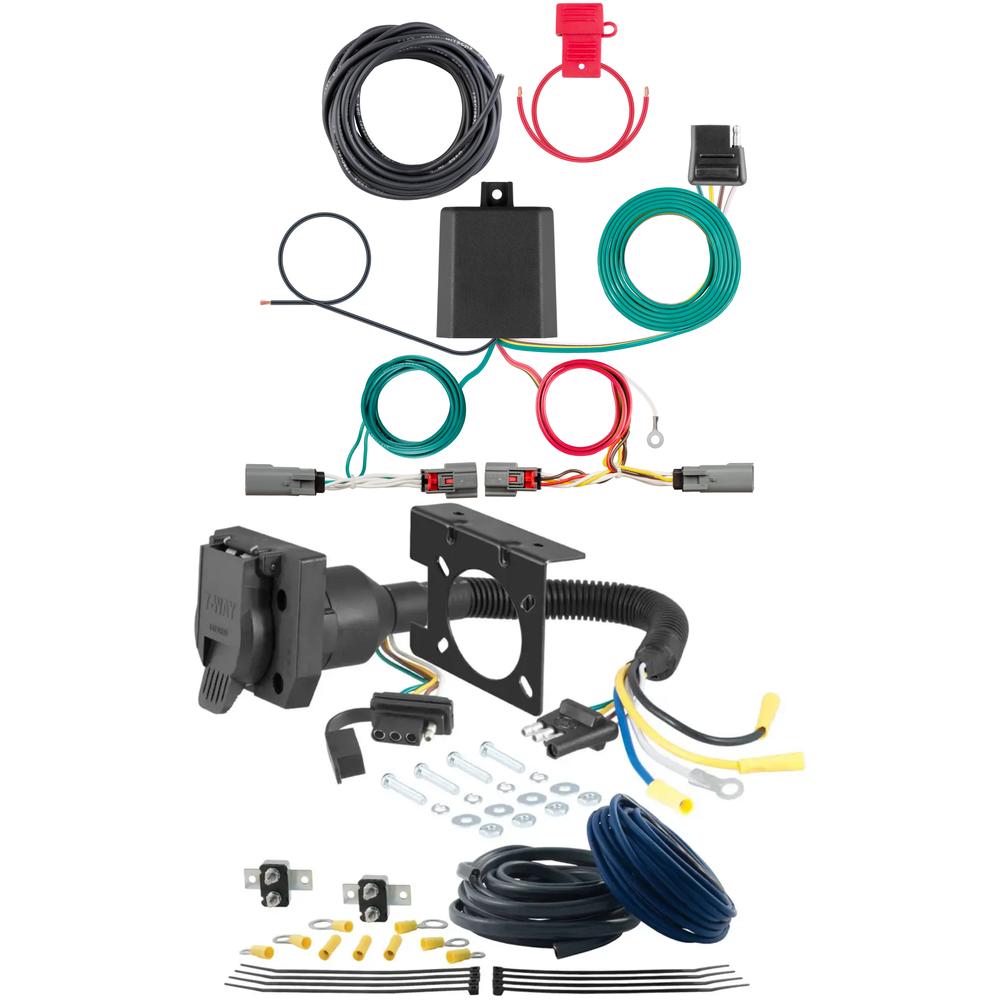 For 2022-2024 Mazda CX-5 Trailer Wiring 7 Way Trailer Wiring Plug w/ Bracket Fits All Models Curt