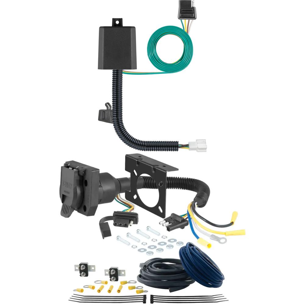 For 2019-2024 Acura RDX Trailer Wiring 7 Way Trailer Wiring Plug w/ Bracket Fits Models w/ +12V Power Provision Curt