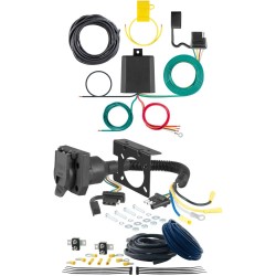 For 2017-2019 Mercedes GLS550 Trailer Wiring 7 Way Trailer Wiring Plug w/ Bracket Fits All Models Curt For 2017-2019 Mercedes GLS550 Trailer Wiring 7 Way Trailer Wiring Plug w/ Bracket Fits All Models Curt